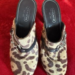Coach Animal Print Women's Mules